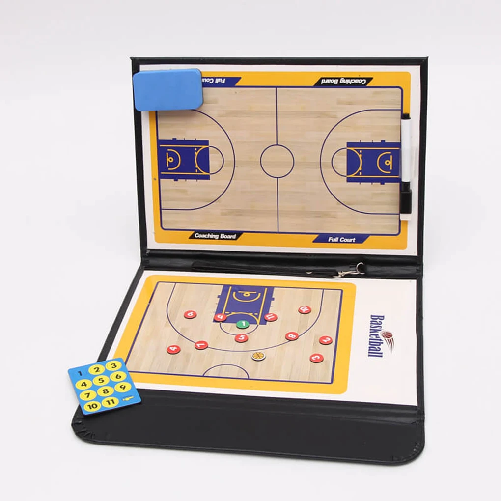 Double-Sided Coaches Basketball Board Versatile Tool For Winning Strategies Compact And Lightweight