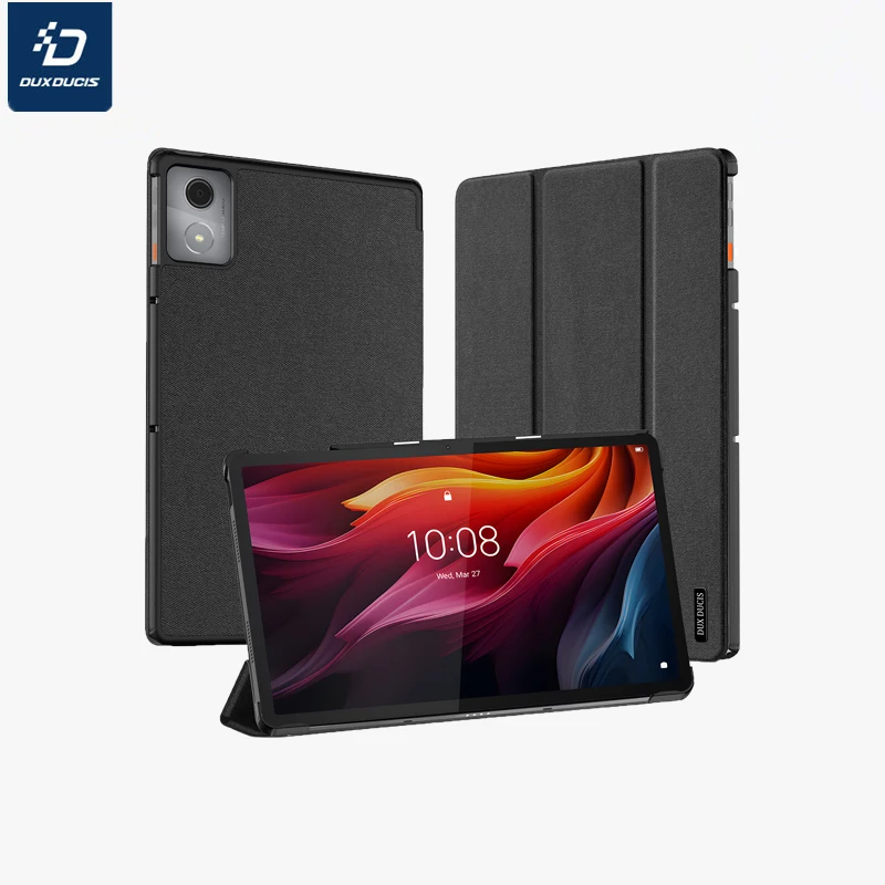 DUX DUCIS woven design tablet protective cover For Lenovo Tab K11 Plus Fall prevention Pen slot Trifold stand protect cover