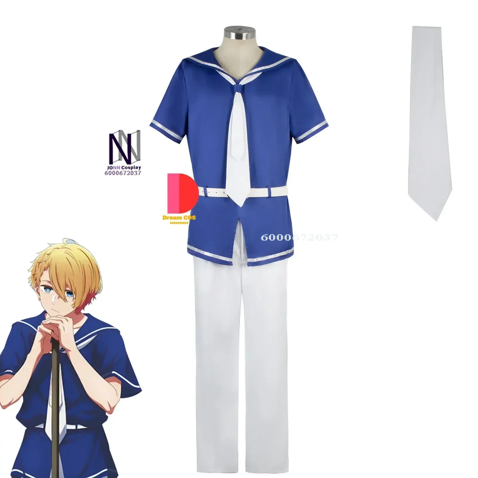 Aqua Cosplay Oshi No Ko Anime Costume Wig Hoshino Akuamarin High School Uniform Suit Boys Men Halloween Gift Outfit New Arrival