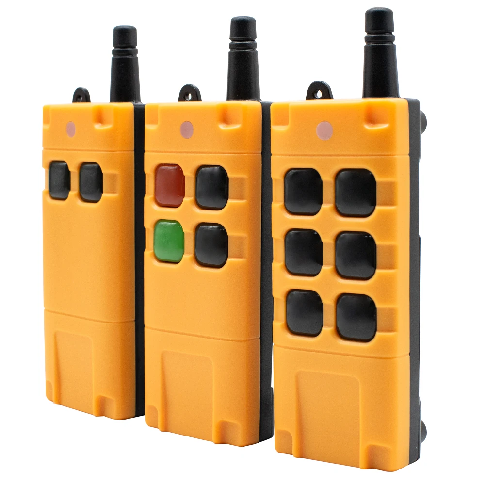 433.92MHz EV1527 Industrial RF Remote Controller 2/4/6 Keys 2000m Wireless Transmitter for Hoist Truck Tail Lift Gate Opener
