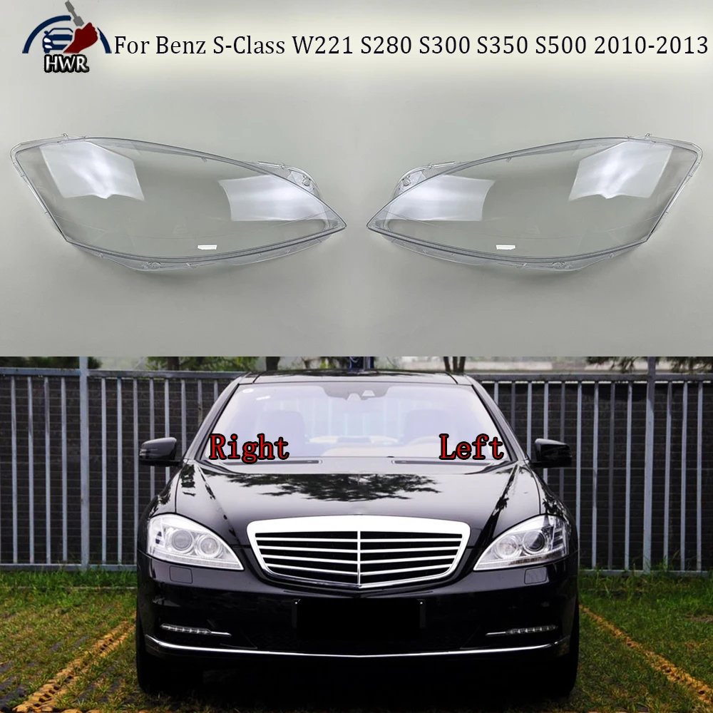 

Headlight Transparent Cover Lampshade Headlamp Shell Plexiglass For Benz S-Class W221 S280 S300 S350 S500 2010 2011 2012 2013