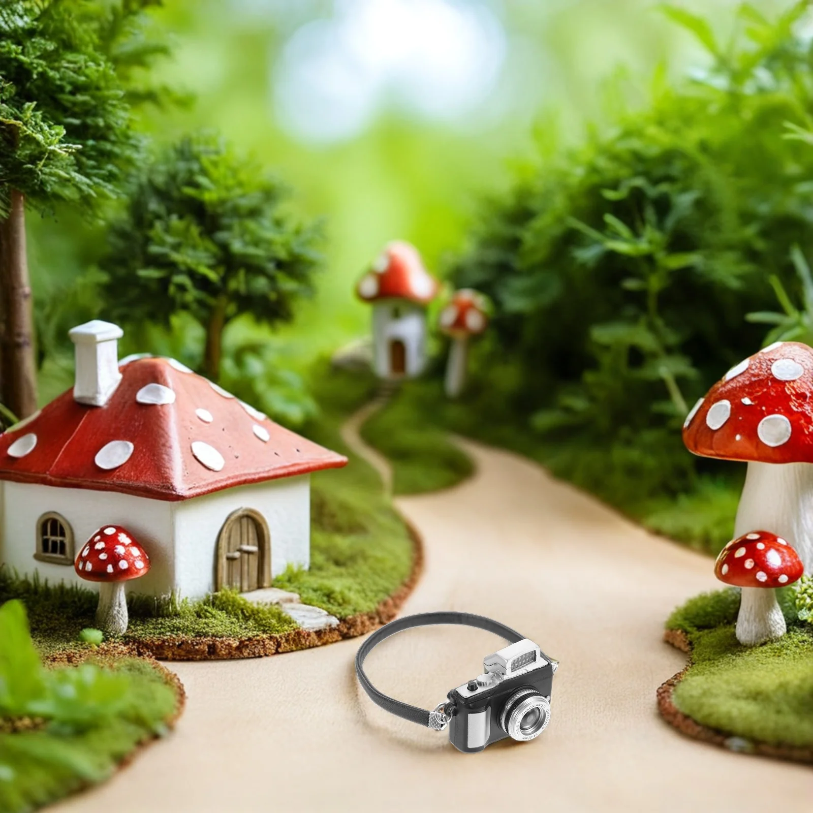 5 pçs criativo em miniatura câmera do vintage decoração fotografia adereços para casa de bonecas acessório incentivando jogo imaginativo das crianças