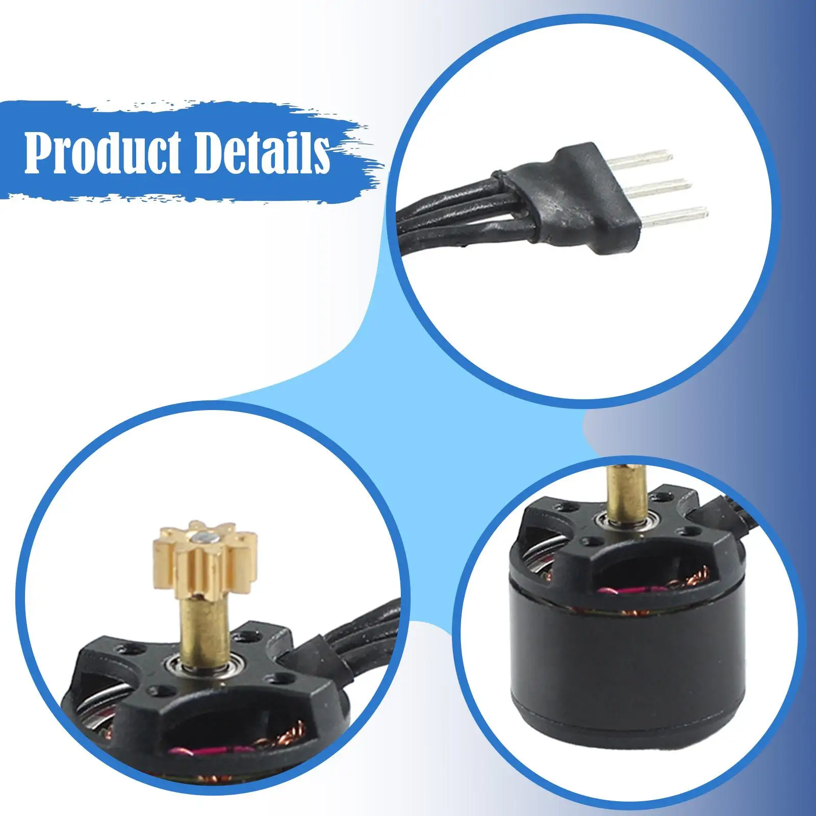 Motor de helicóptero RC, ligero, fácil de instalar, piezas de repuesto de motor resistentes, accesorio DIY para modelo de Hobby K160, juguete de avión RC