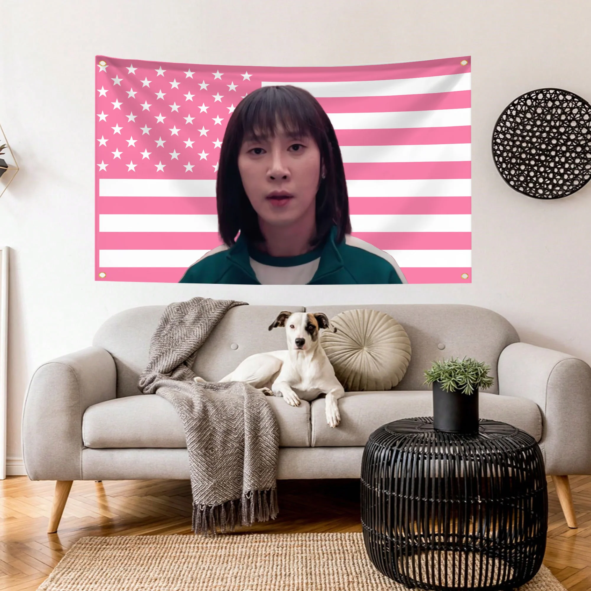 أعلام لعبة Invictus علم مخصص على ديكور غرفة الحائط Y2k الديكورات الخارجية عناصر شخصية أعلام لغرف النوم المنزل مضحك