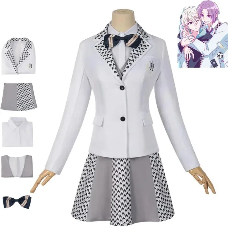 

Anime Blue Lock Seishiro Nagi Chigiri Hyoma Reo Mikage Cosplay Costume British Style Jk Campus Uniform Man Halloween Party Suit