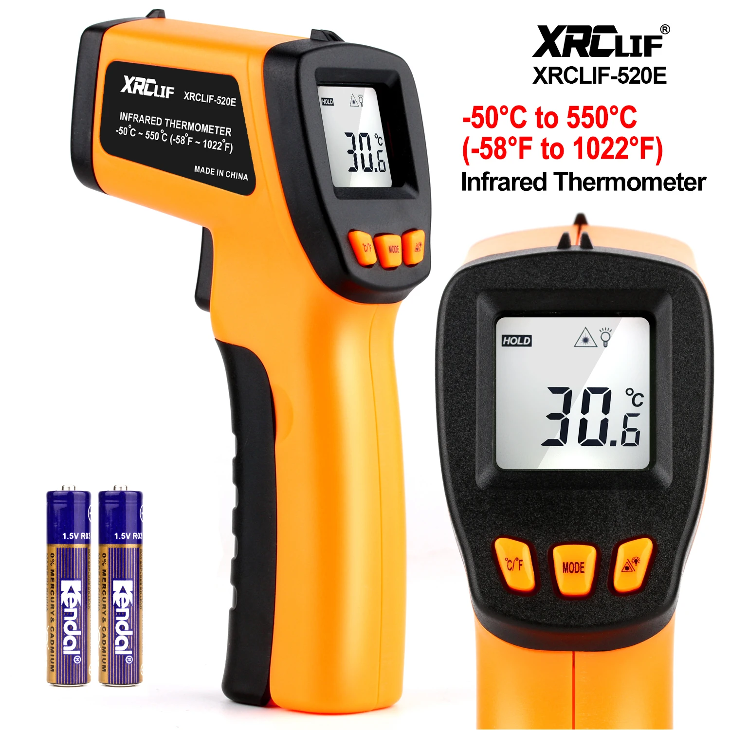 New Thermometer No Contact Termometer Infrared Thermometer Laser Meter Temperature Alarm -58 ~1022  Humidity Sensor XRCLIF