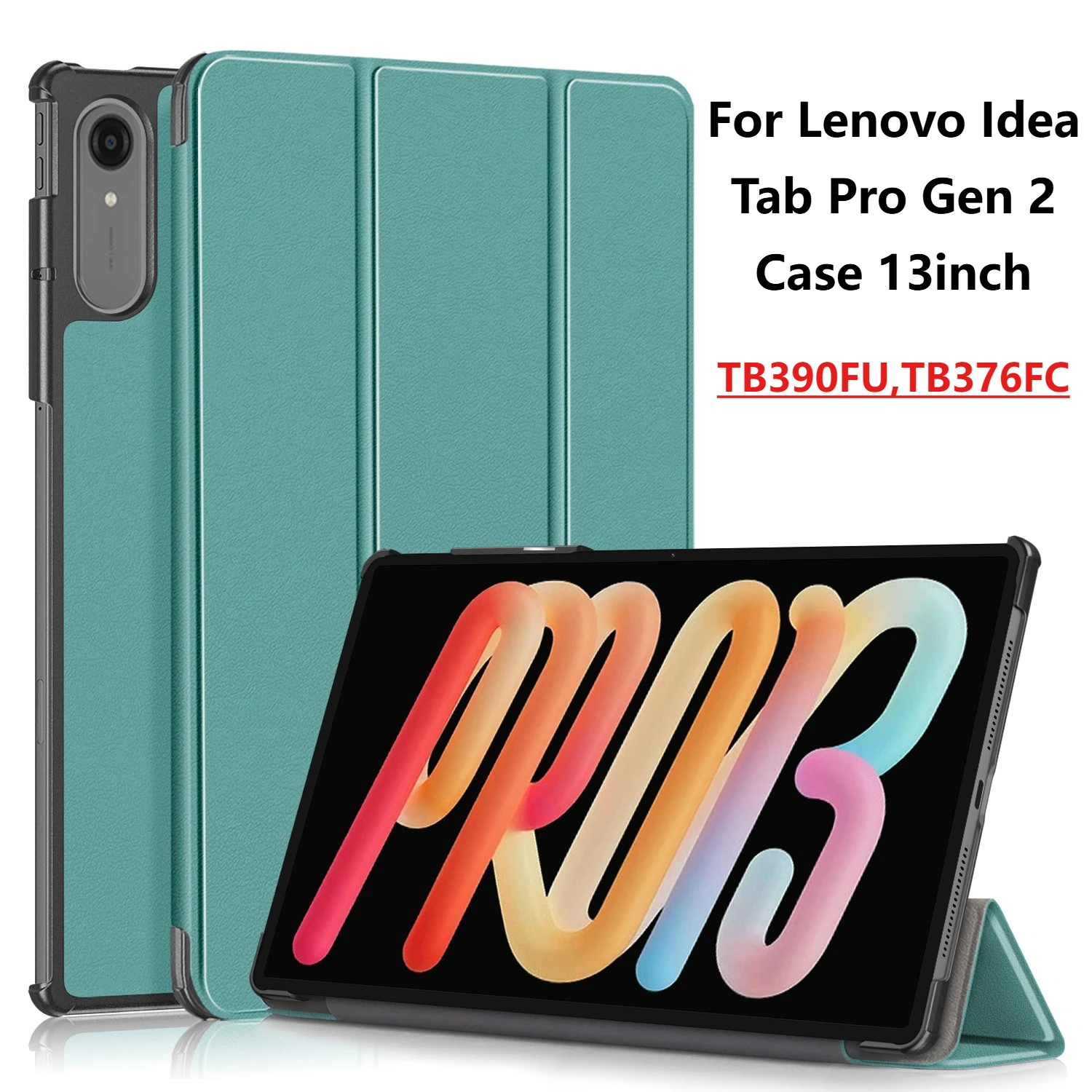

Чехол для Lenovo Idea Tab Pro Gen 2 2026 13 дюймов (TB390FU)/Xiaoxin Pad Pro GT 13'' с тройной подставкой, умный чехол для планшетов с функцией автоматического сна