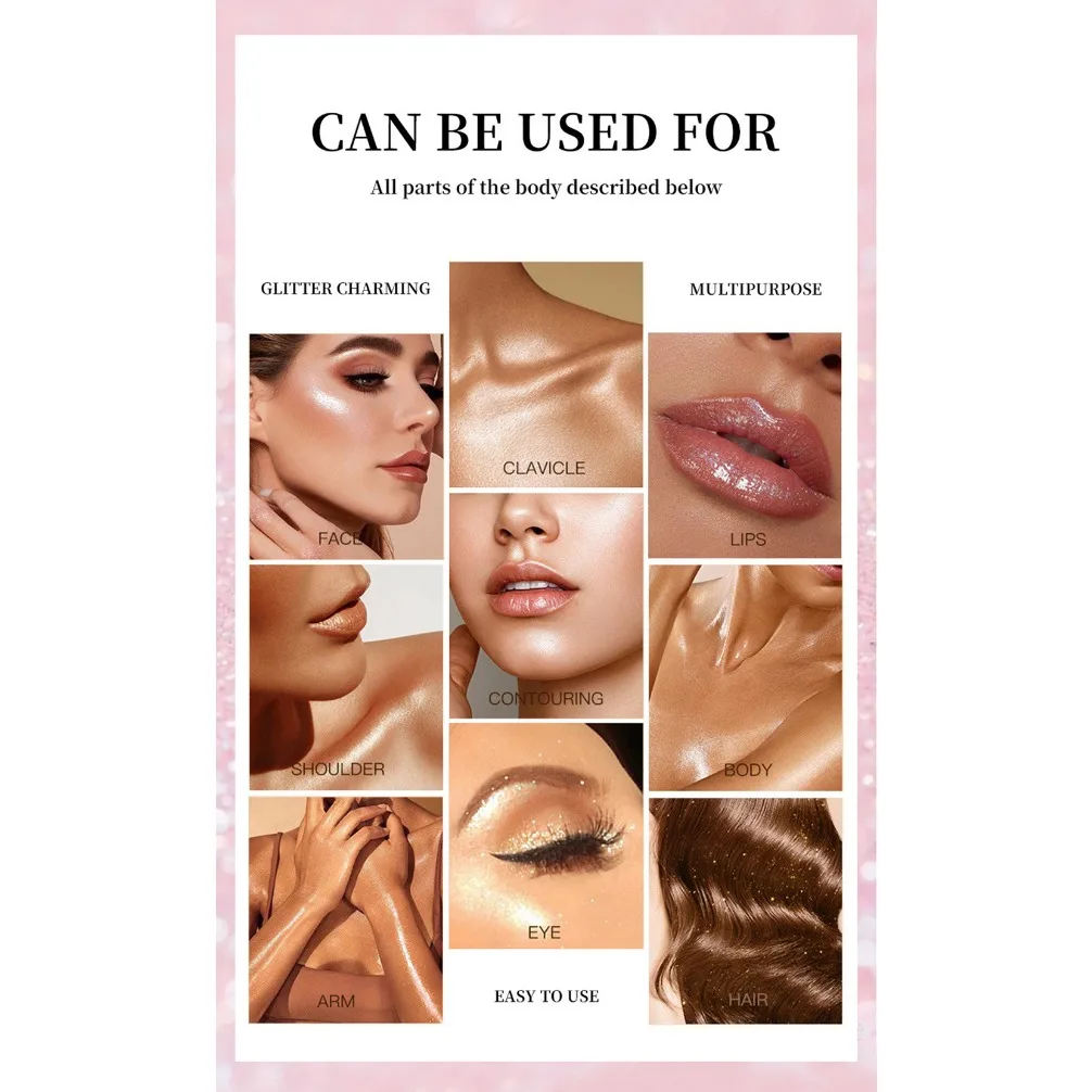 Illuminating Luminous Shimmer Powder Sparkle Glitter Finishing Setting Makeup Private Label Custom Logo Vegan Wholesale