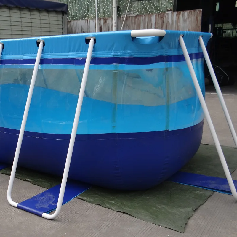 Mobile Stand Swimming Water Park Stand Swimming Pool Inflatable Swimming Outdoor Training Fish Storage