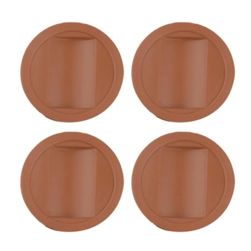 

652F 4Pcs Furniture Chair Wheel Stoppers Fixing Pad Rubber Bed Stopper Caster Cups to Prevents Scratches Easy to Use