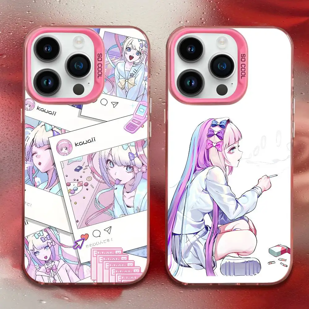 

Needy Girl Overdose Game Phone Case For iPhone 17,16,15,14,13,12,11,Mini,Pro,E,MAX Pink Candy Matte Shockproof Cover