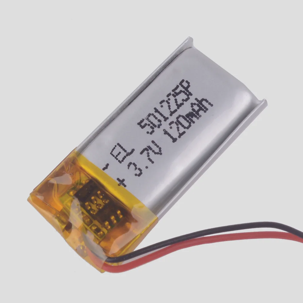 3 قطعة/الوحدة 501225   120 مللي أمبير 3.7 فولت بطارية ليثيوم أيون ليثيوم بوليمر قابلة للشحن لسماعة بلوتوث mp3 ساعة ذكية ساعة اليد