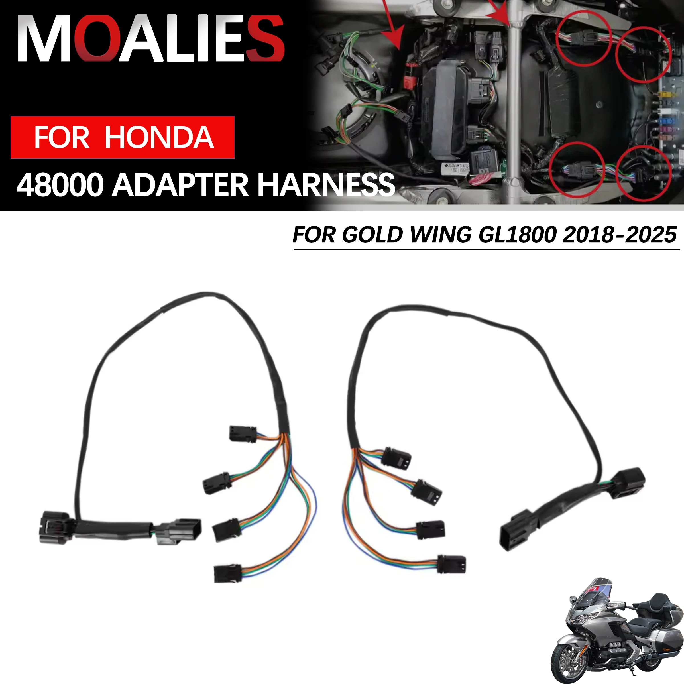 Faisceau de câblage adaptable pour synchronisation des clignotants de moto Honda GoldWing 1800 2018-2025