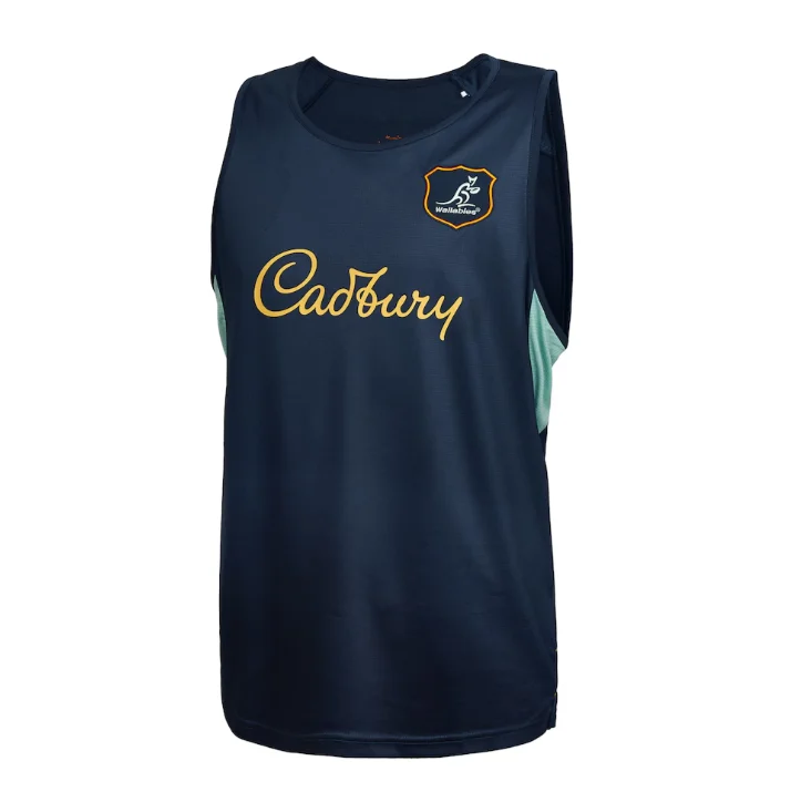 AUSTRALIAN Wallabies 2024 TRAINING SINGLET RUGBY JERSEY Size:S-5XL