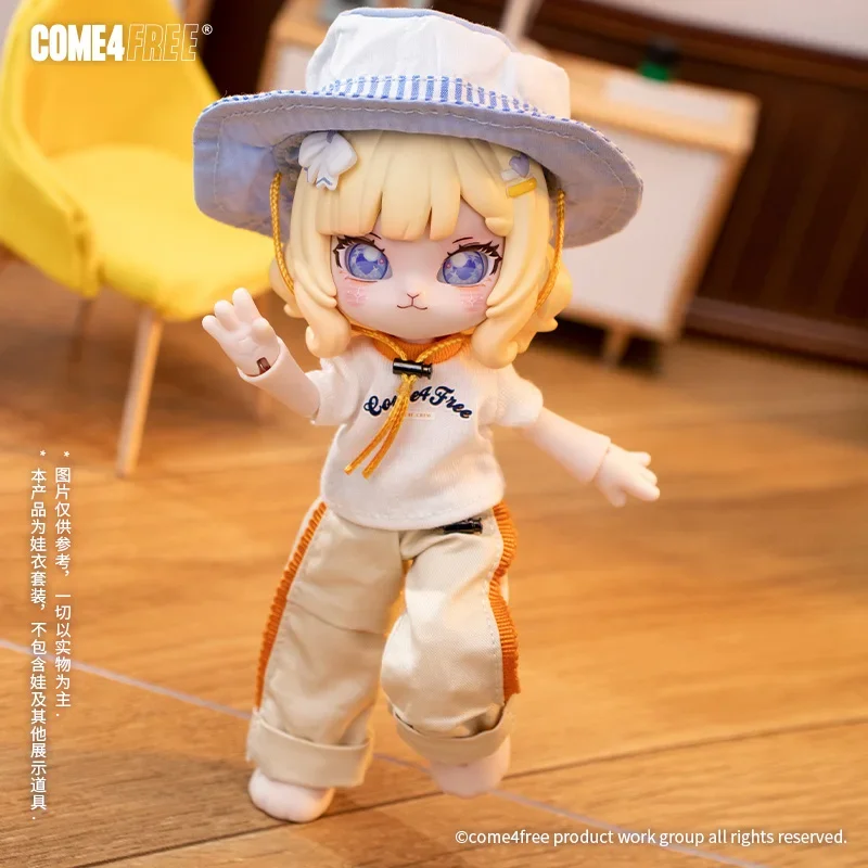 

COME4FREE Daily Series Hat Bubble OB11 Doll BJD Doll Clothes Doll Skirt Clothing Anime Figure Ornaments -Only Send Clothes