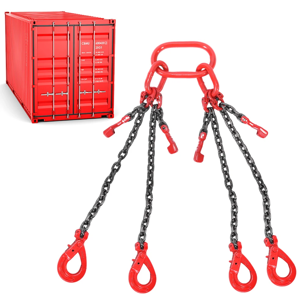 8 طن 4 الساق سبائك الصلب سلسلة الرافعة للرفع ث/هوك الثقيلة محرك سلسلة رافعة المصاعد لأمن البضائع