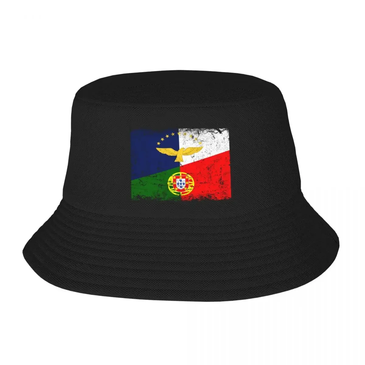 Azores Flag Portugal Flag Patriotic Portuguese Roots Bucket Hat Sun Cap Hat Luxury Brand Men's Baseball Women's