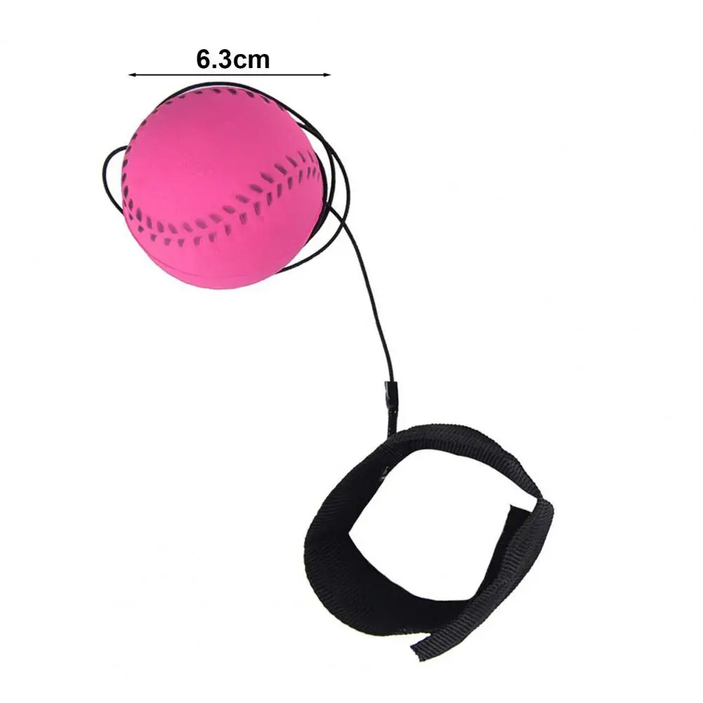 Wrist Return Ball Lightweight Wrist Band Ball Simple Operation Basketball Shape Sport Ball with Wrist Strap Entertainment