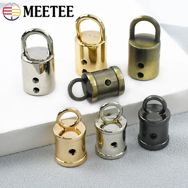 5/10/20Pcs 11/14mm Handbag Side Tassel Cap Buckle Bags Strap Metal Buckles Cord Lock Screw Stopper Hook DIY Hardware Accessories