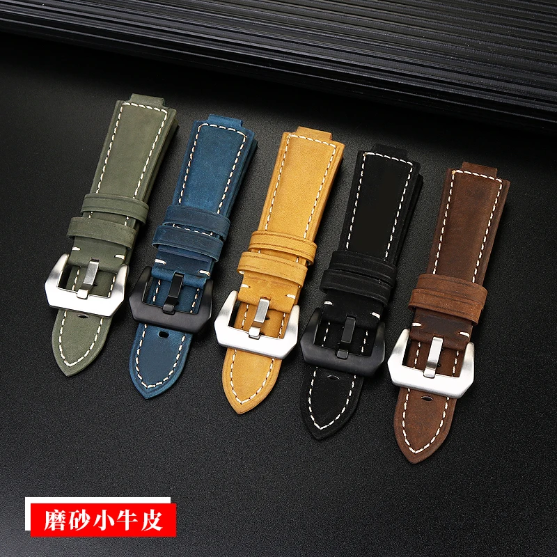 Men's Frosted Cowhide Strap For Caiso G-shock Refit DW5600 GW-B5600 GW-M5610 Genuine Leather Watch Band 16mm Convex Interface