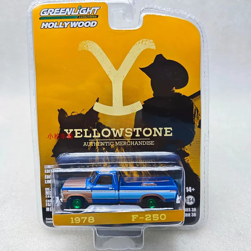 

Greenlight Model Diecast 1:64 Scale 1978 F-250-Yellowstone Green machine Alloy Car Model Boy Gift Toys