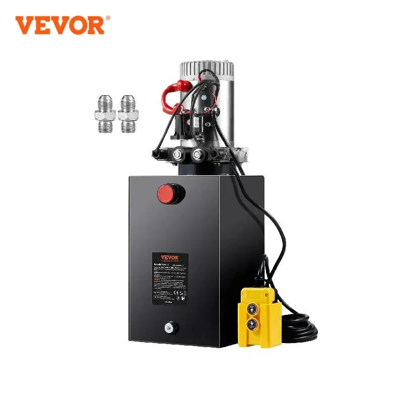 

VEVOR Hydraulic Pump 15 Quart Hydraulic Power Unit Double Acting Dump Trailer Pump 3200 PSI Max Relief Pressure Hydraulic Pump