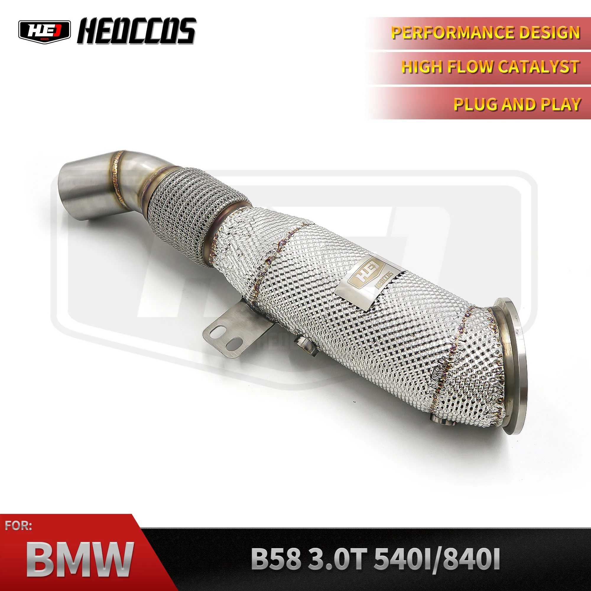 

HEO Perfectly Customized Performance Exhaust Downpipe Specifically Designed for BMW 840 3.0T G14 G15 G16 2019-2023
