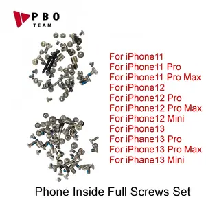 Bilashmart interior Screws Set Replacment iPhone 11 12 13 pro Max mini 12pro Motherboard iron sheet screws Bottom Pentalobe Screw