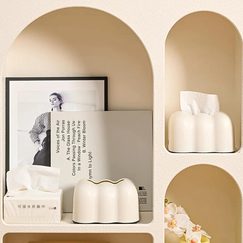 Cloud Tissue Box Office Desktop Paper Box Creative Wall-mounted Non-punching Paper Box