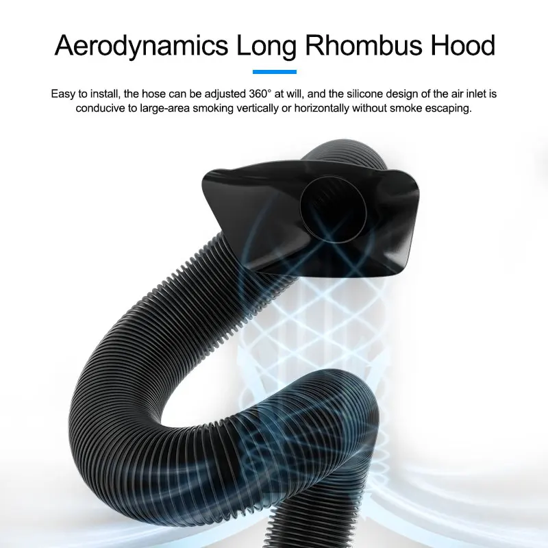 

SUNSHINE SS-6605 Mini Size Powerful Smoke Purifier Fast smoke Removal Efficient Purification Strong Suction Solder Fume Filter