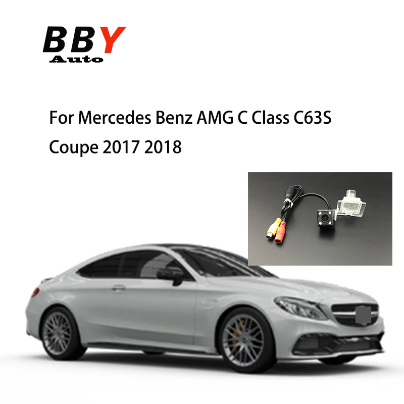 

Камера номерного знака для Mercedes Benz AMG C Class C63S Coupe 2017 2018, CCD, камера ночного видения CCD, резервная камера заднего вида