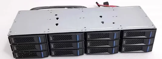 12 Bay 3.5 Inch Hard Drive Cage Backplane Hot Swappable for NAS Storage