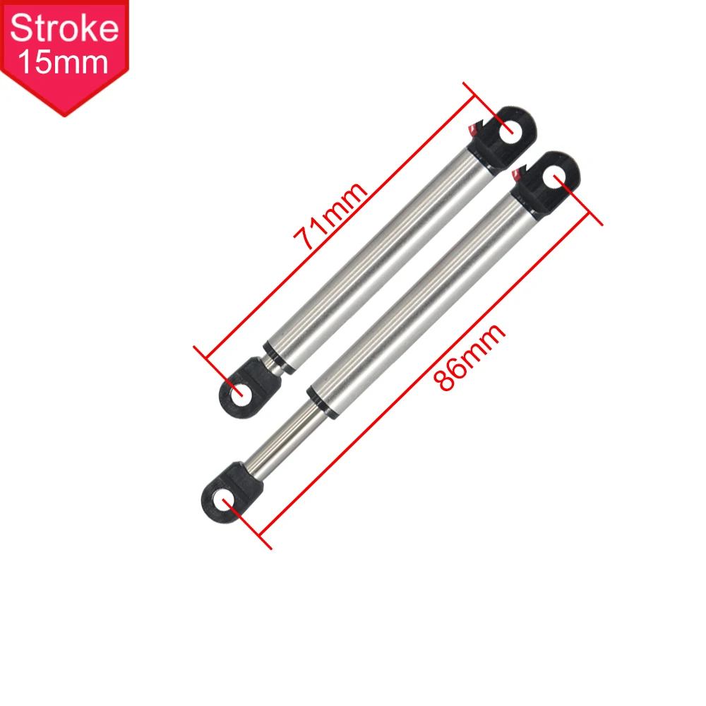 Metall Elektrische Schubstange Simulation Zylinder 30/50/80/100/130mm Reise 3 ~ 6V Schubstange Für RC Auto Bagger DIY Modell Zubehör