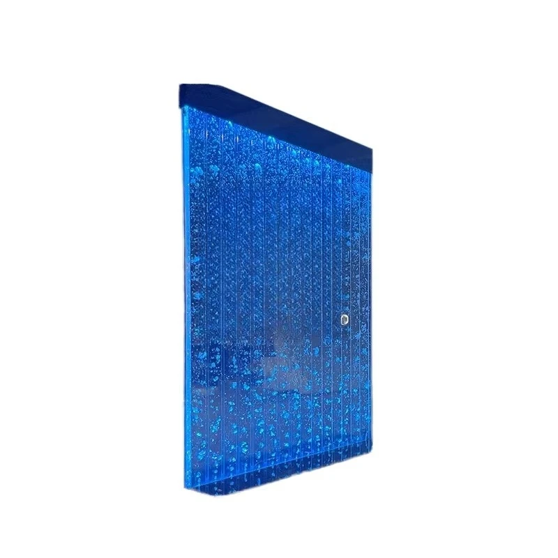 

Contemporary Luxury Indoor RGB Color-Changing Large Acrylic Water Wall Panel Glass Water Bubble Wall
