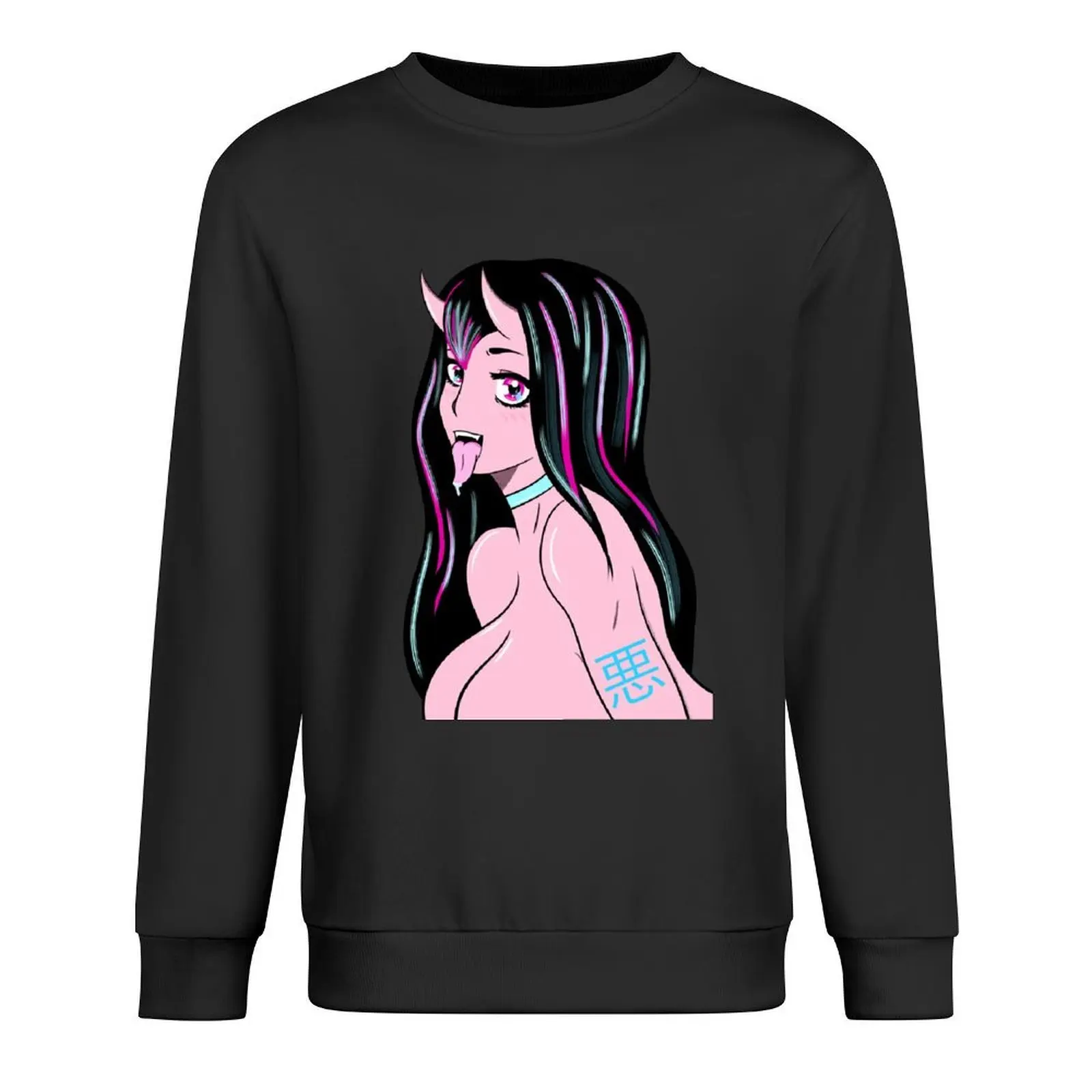 

EVIL Pullover men's autumn clothes men's winter sweater japanese style clothes for men aesthetic sweatshirts