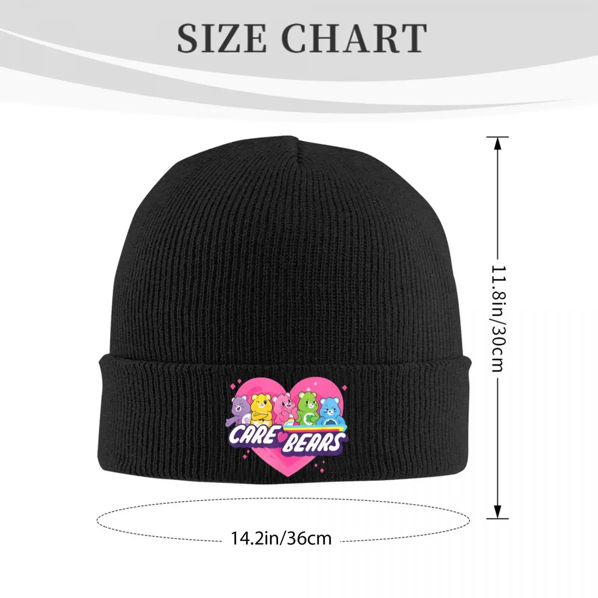 Care Bears- Unlock The Magic Lineup Knitted Hat Women's Men's Skullies Beanies Autumn Winter Hat Acrylic Crochet Caps