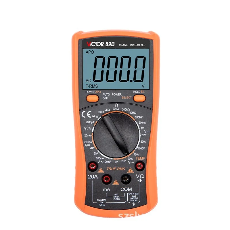 Victory VC89A 2000μF multimeter tampilan Digital