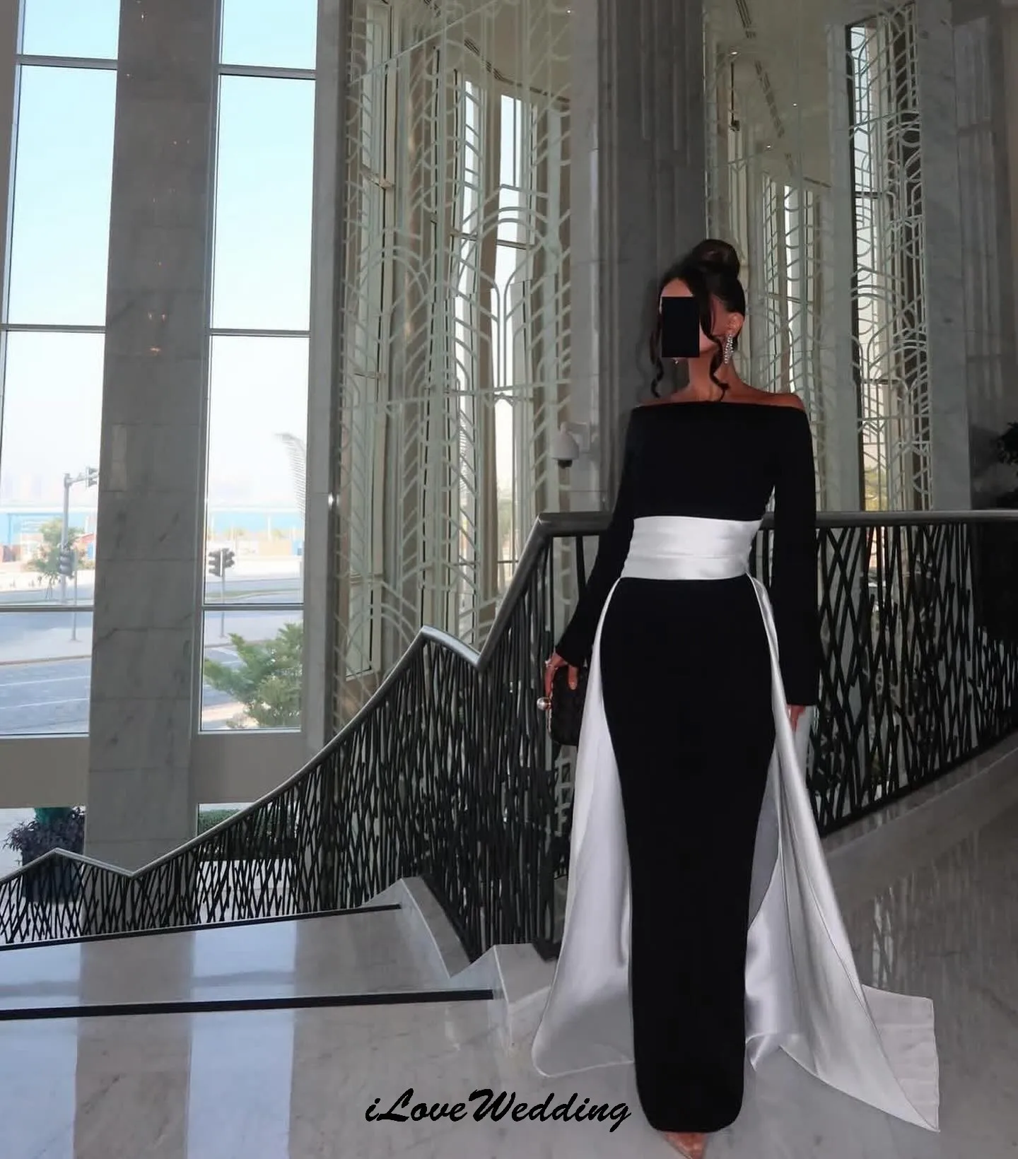 우아한 긴 이브닝 드레스 2025 오프 화이트 두바이 파티 드레스 여자 인어 댄스 파티 드레스 정장 가운 맥시 드레스 사용자 정의