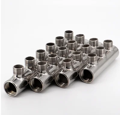 

304 Внутренний провод из нержавеющей стали G1 для G3/4 дюйма, наружный разделитель воды, трехходовой четырехходовой водопроводный разделитель для нефти и газа