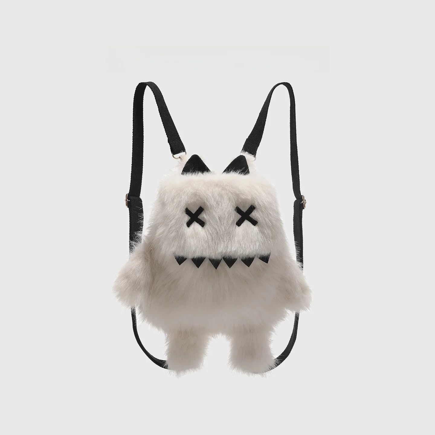 sac-a-dos-decontracte-en-peluche-pour-femme-petit-format-polyvalent-pour-les-loisirs-les-trajets-quotidiens-l'ecole-style-ample-fermeture-eclair-capacite-moyenne