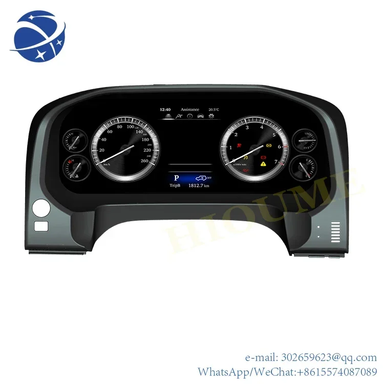 

yyhc Instrument Cluster Display Digital Dashboard Cockpit Linux system GPS Navigation for TOYOTA LAND CRUISER Prado 2010-2019