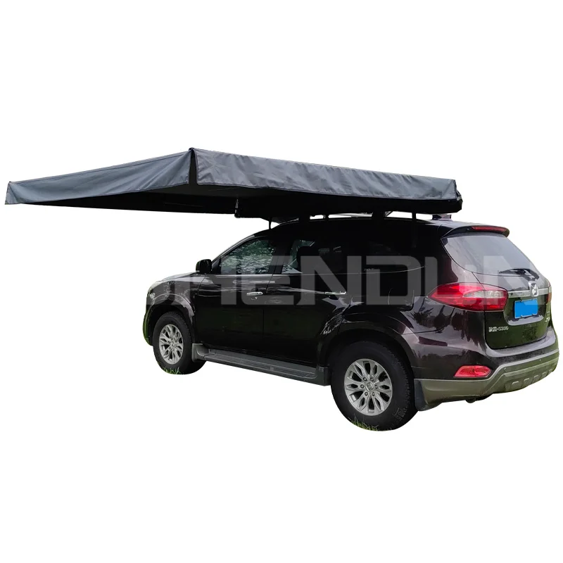 4x4 Car Roof Side Awning Outdoor Camping Car Top Side Awning Freestanding On Sale Pull Out Awning Legless With Led Custom