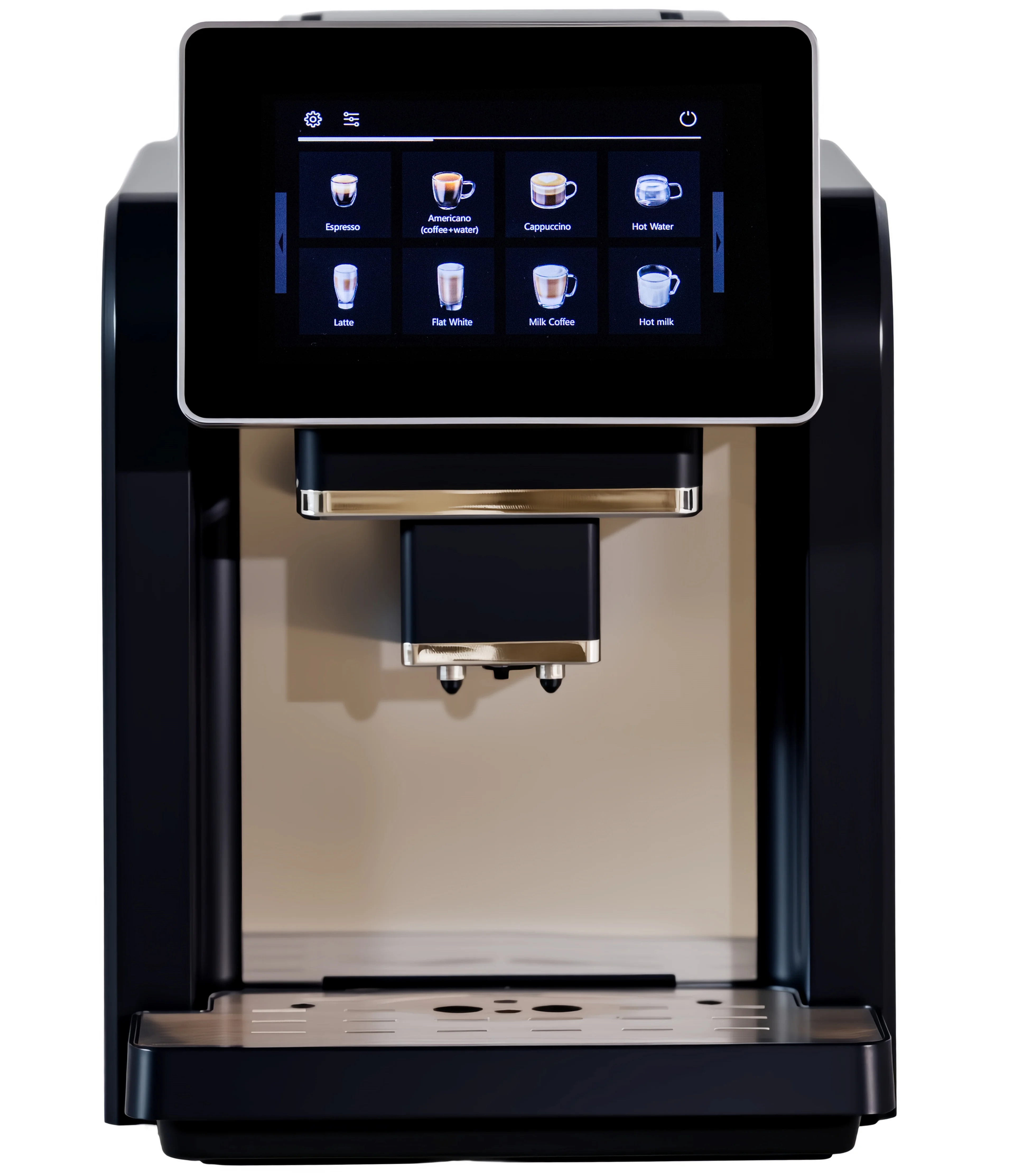

Commercial Programmable Large Touch Screen Fully Automatic Grinder Espresso Coffee Machine