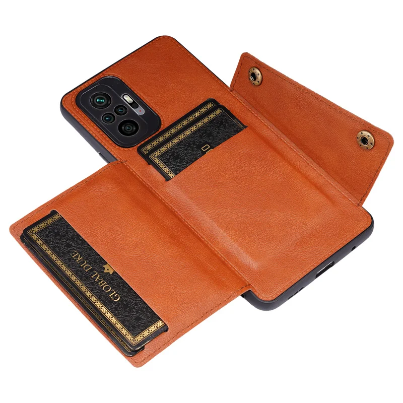 PU Leather Flip Case For Xiaomi Redmi Note 11 11S 10 9 8 Mi 13 12T 11T POCO X3 X4 X5 F5 Pro F3 F4 Wallet Card Slot Holder Cover