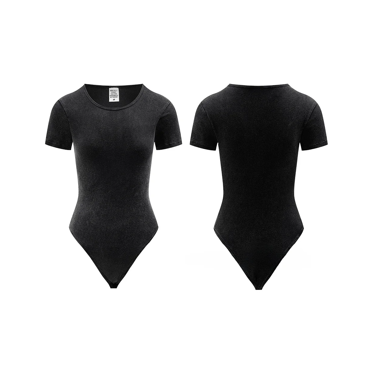 Abito intero dimagrante fitn estivo da donna ort Sve T-shirt lavorata a maglia in cotone con spandex elastico e top sexy