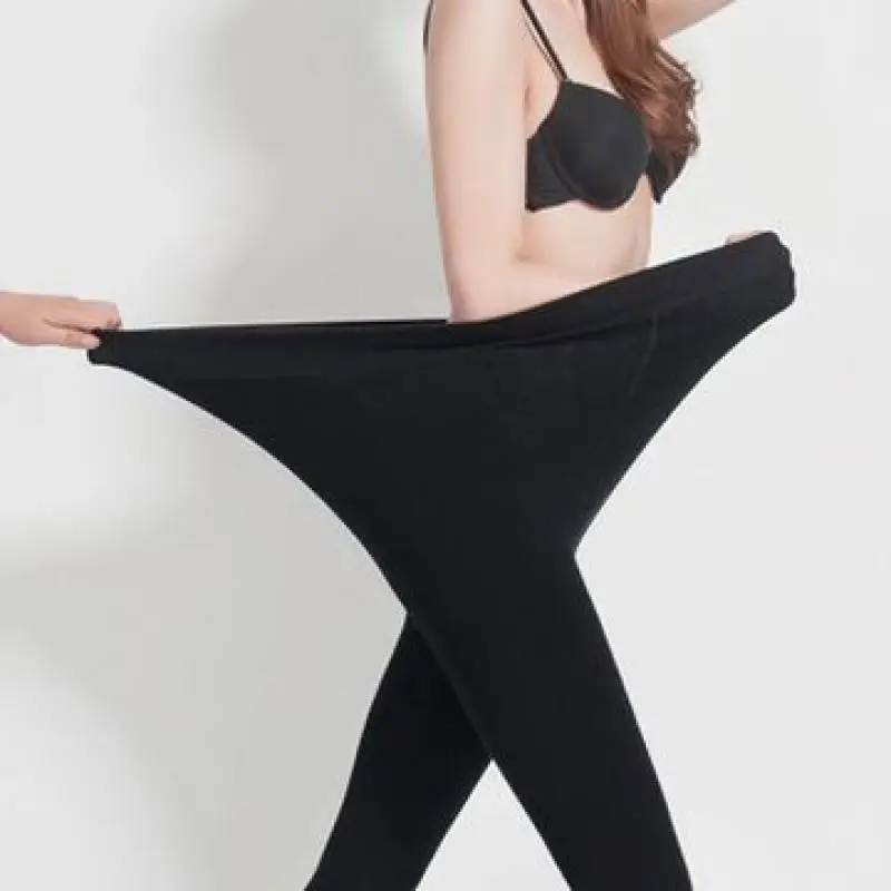 55-110KG 2PCS Boutique Wome Thick  Extra Size Pantyhose High Quality Luxury Anti hook Super Elastic Opaque Tights White Yellow