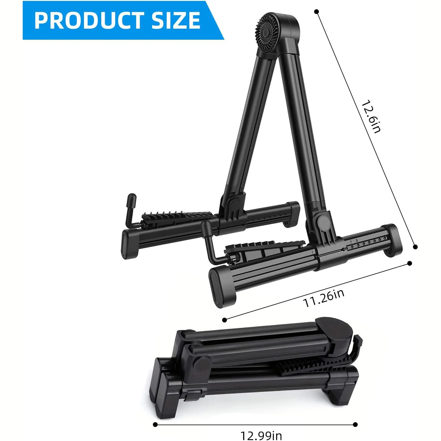 1 Foldable Guitar Stand, Suitable for Acoustic Guitars, Electric Guitars, and Basses, Lightweight and Easy to Use, Home Floor Stand