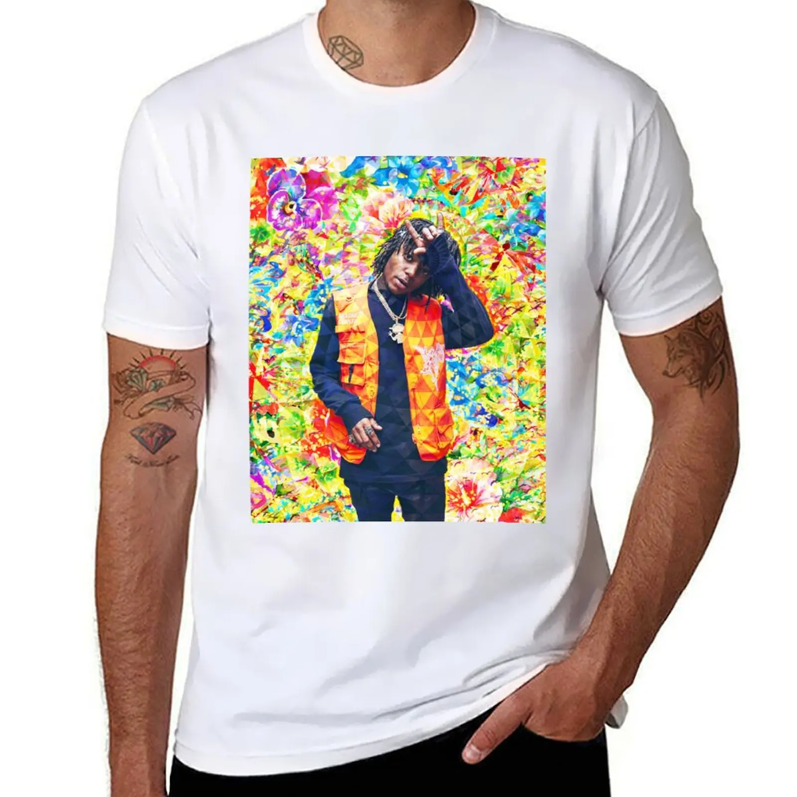 

JID portrait artwork T-Shirt t shirt for man 100 percent cotton t shirts for man pack cotton T-Shirt