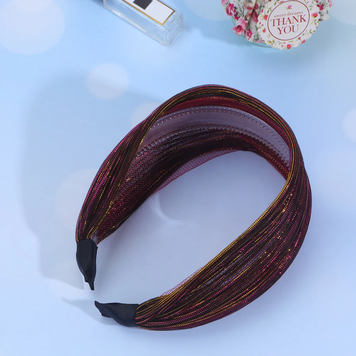 

Lace Headband Women Wide Hair Hoop Cloth Thick Solid Fashion Accessories for Daily Party Use Hair Styling Tool