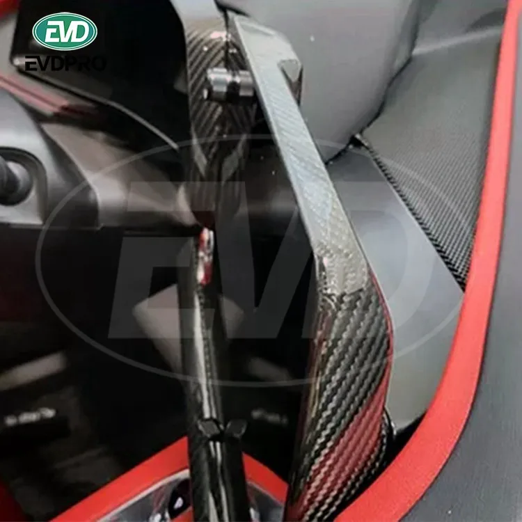 For Chevrolet Corvete C8 Z51 Z06 2020-2023 Dry Carbon Fiber Center Dashboard Navigation Screen Cover Lhd 2